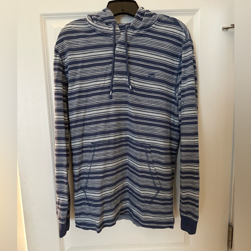 Southern Tide Hoodie Sweater Blue Chest Logo